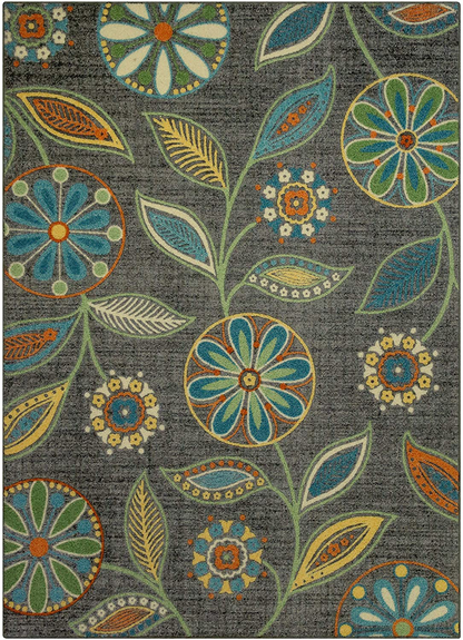 Rynx | Maples Rugs Reggie Floral Area Rugs for Living Room & Bedroom [Made in USA], 3'4 x 5, Merlot