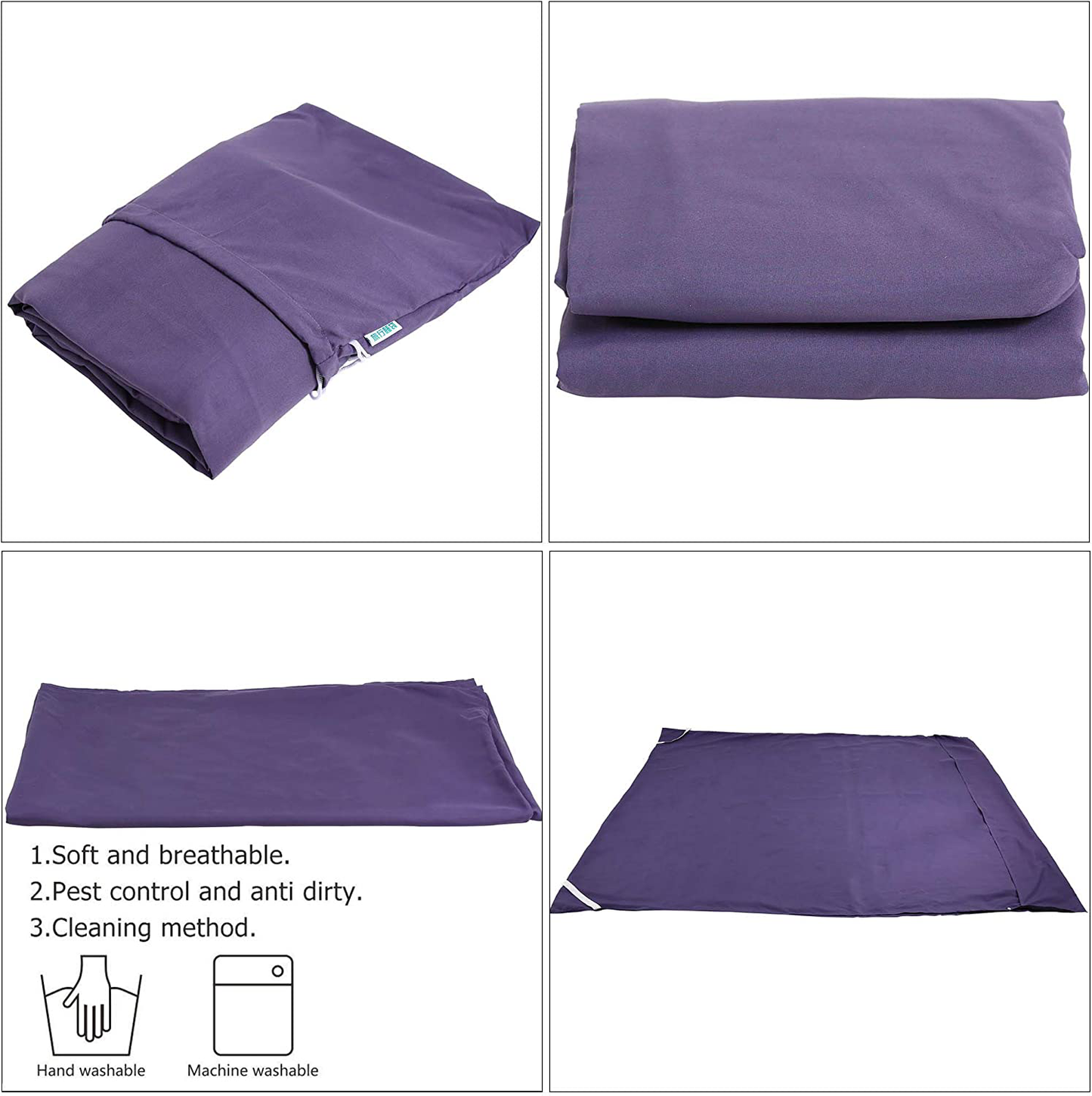 Rynx | Camping Sleeping Bag Liner Lightweight Portable Clean Travel Sheet Sack for Hotel Train Trip Hiking Camping Outdoor Picnic