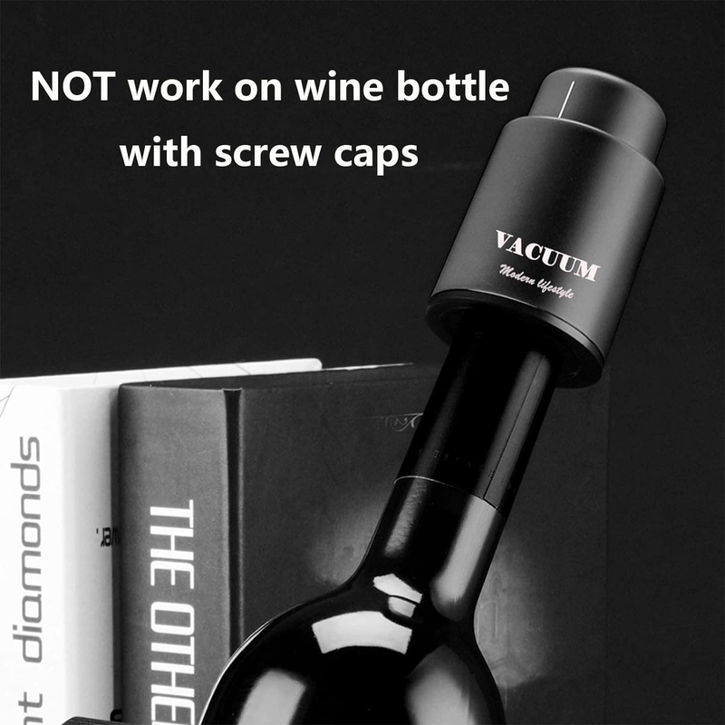 Rynx | Set of 2 wine bottle stoppers, genuine vacuum wine bottle stoppers - reusable