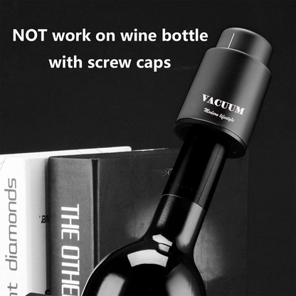 Rynx | Set of 2 wine bottle stoppers, genuine vacuum wine bottle stoppers - reusable