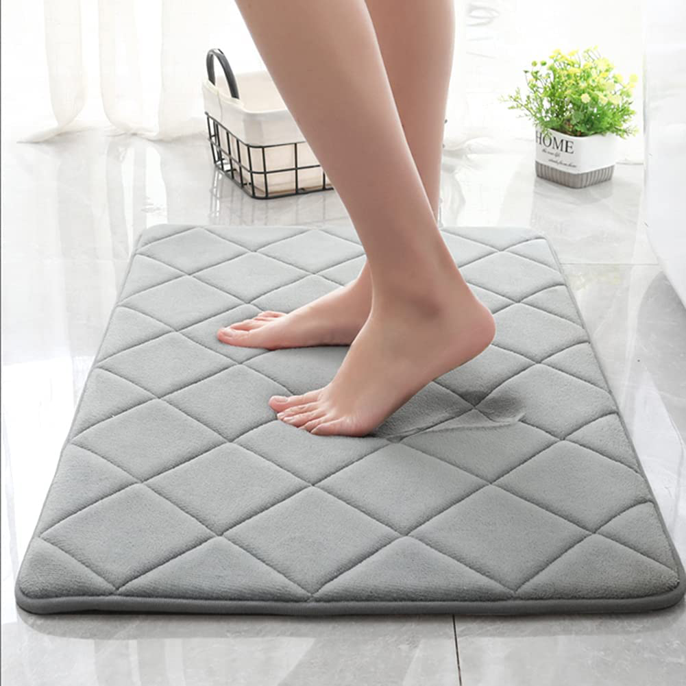 Rynx | Memory Foam Bath Mat Non-Slip Absorbent Bath Rug Machine Washable