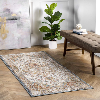 Rynx | nuLOOM Shane Persian Vintage Runner Rug, 2' 6" x 8', Beige