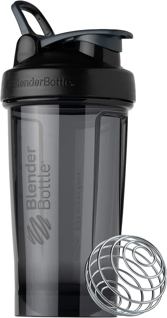 Rynx | BlenderBottle Shaker Bottle Pro Series Perfect for Protein Shakes and Pre Workout, 24-Ounce, Black