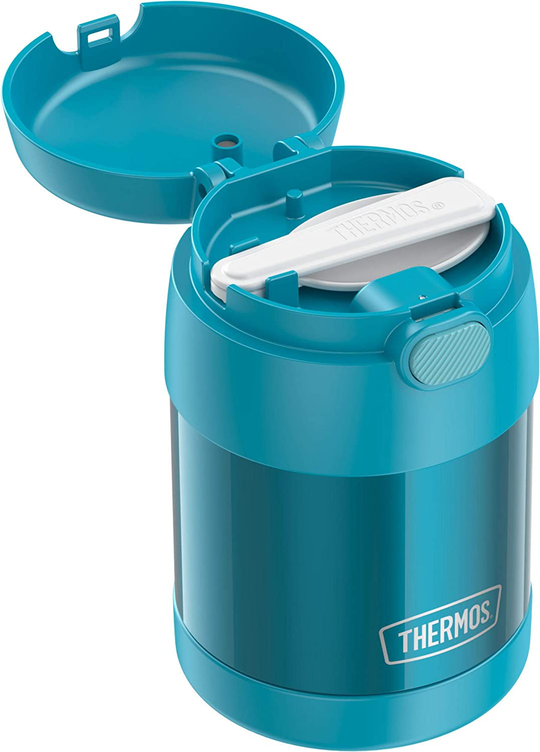 Rynx | THERMOS FUNTAINER 10 Ounce Stainless Steel Vacuum Insulated Children's Food Container with Collapsible Spoon, Navy Blue