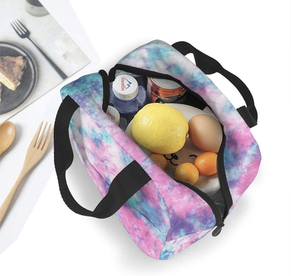 Rynx | Prelerdiy Abstract Floating Lunch Box - Insulated Lunch Bags For Women/Men Watercolor Design Reusable Lunch Tote Bags, Perfect For Office/Camping/Hiking/Picnic/Beach/Travel