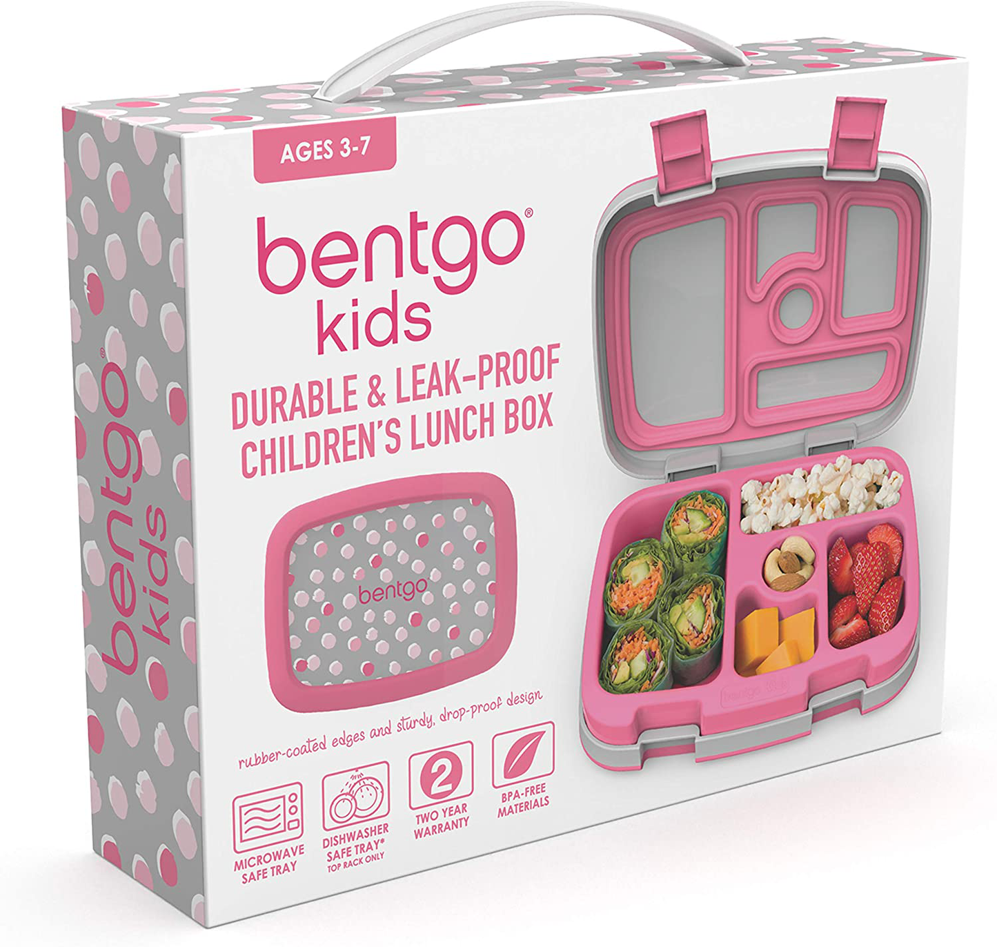 Rynx | Bentgo Kids Prints (Space Rockets) - Leak-Proof, 5-Piece Bento-Style Preschool Lunchbox - Ideal Portion Sizes for Ages 3 to 7 - BPA-Free and Food-Safe Materials