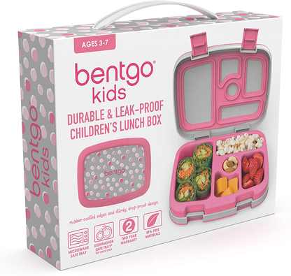 Rynx | Bentgo Kids Prints (Space Rockets) - Leak-Proof, 5-Piece Bento-Style Preschool Lunchbox - Ideal Portion Sizes for Ages 3 to 7 - BPA-Free and Food-Safe Materials
