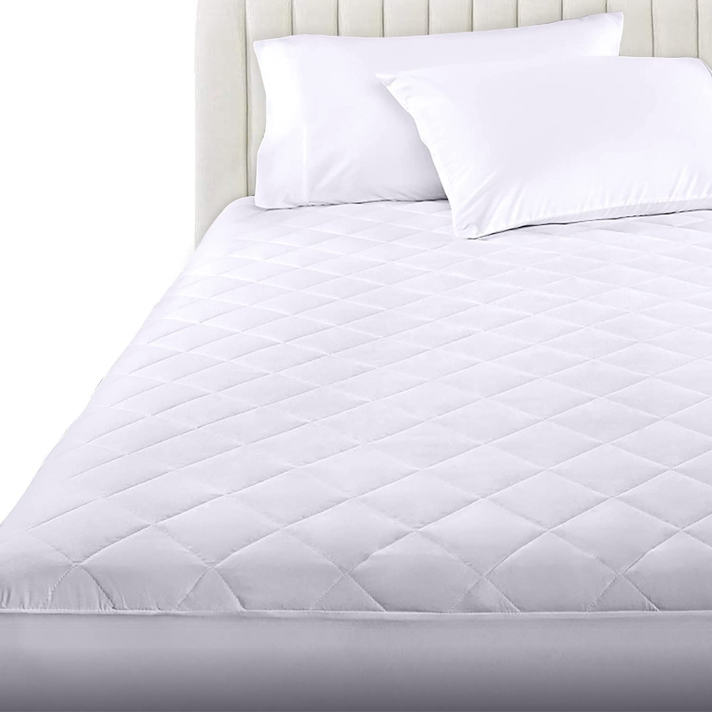 Rynx | Ldc California King mattress protector with 16-inch deep pocket, comfortable, breathable, easy to put on, the elastic quilted mattress pad