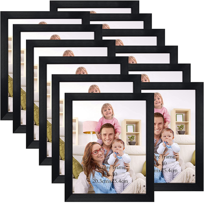 Rynx | Gift Garden 4x6 Picture Frame Black Photo Frames Bulk for Wall or Table, Set of 12