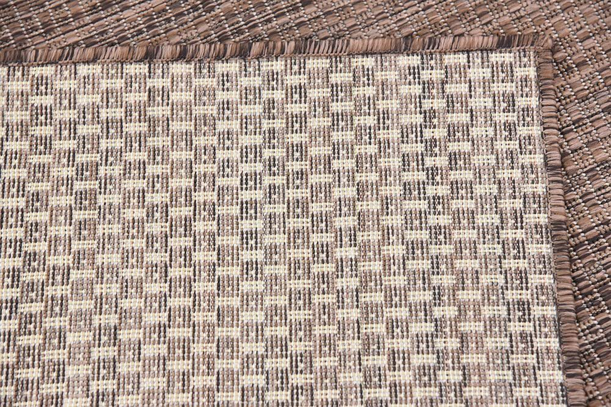 Rynx | Unique Loom Solid Collection Casual Transitional Indoor and Outdoor Flatweave Runner Rug, 2' 7" x 12', Marine Blue/Light Blue