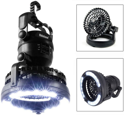Rynx | Odoland Portable LED Camping Lantern with Ceiling Fan - Hurricane Emergency Survival Kit