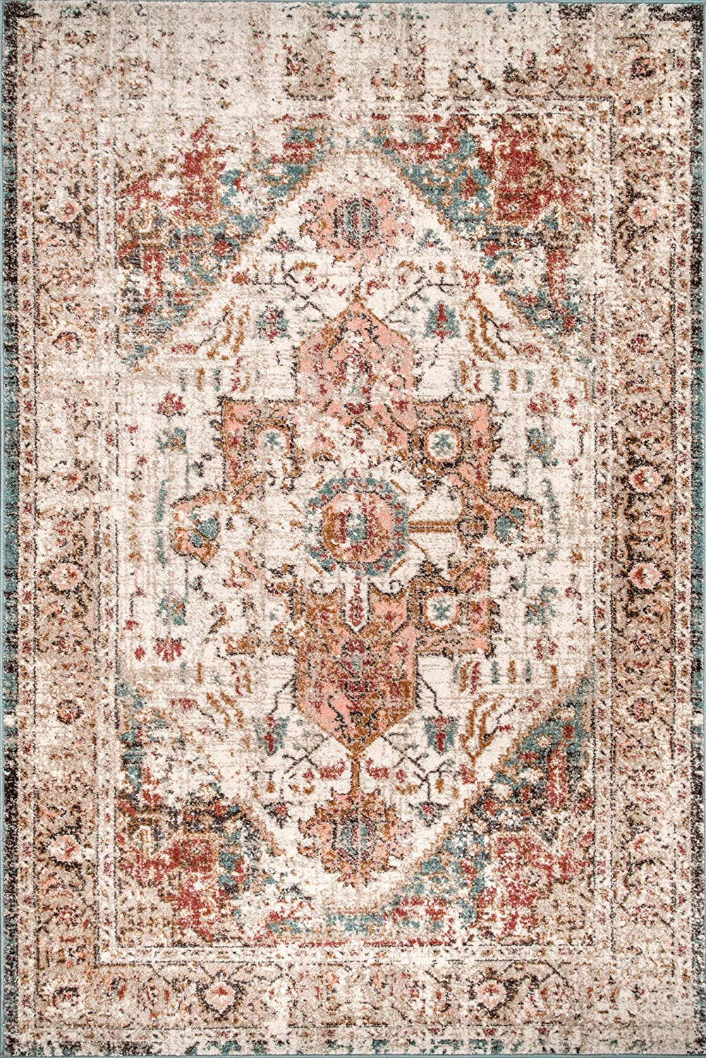 Rynx | nuLOOM Shane Persian Vintage Runner Rug, 2' 6" x 8', Beige
