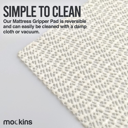 Rynx | Mockins Full Size 48" x 72" Non-Slip Mattress Protector | Prevents mattress and topper from sliding | Strong and durable grip pad | Multi-purpose and customizable…