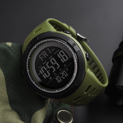 Rynx | Men's Waterproof Digital Sports Watch, Alarm, Backlight, Classic Large Dial