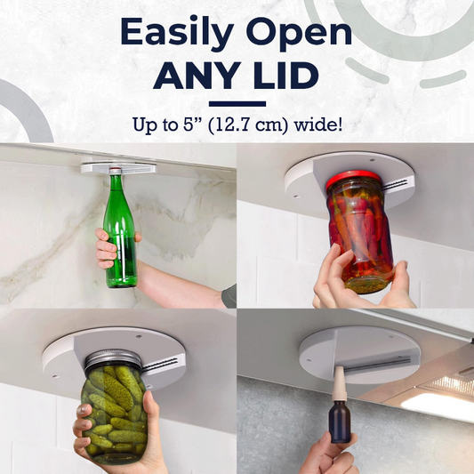 Rynx | Under Cabinet Jar Openers for Weak Hands, Easy Grip