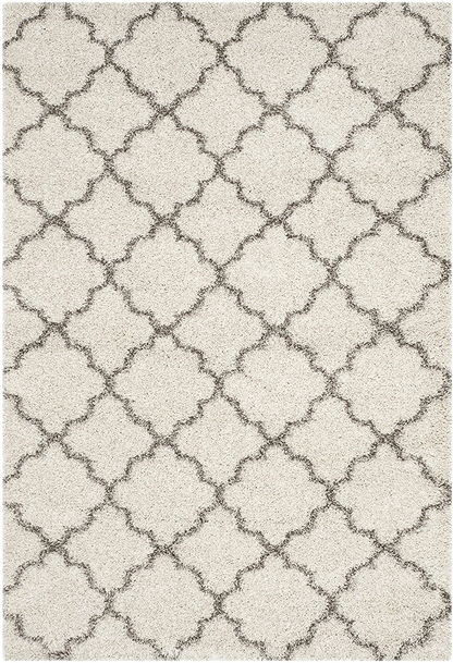Rynx | Safavieh Hudson Shag Collection Sgh282l Morocco Trellis Non-Shedding Living Room Bedroom Dining Room Hallway Plush 2-Inch Thick Accent Mat, 2'3" X 3'9", Slate Blue / Ivory