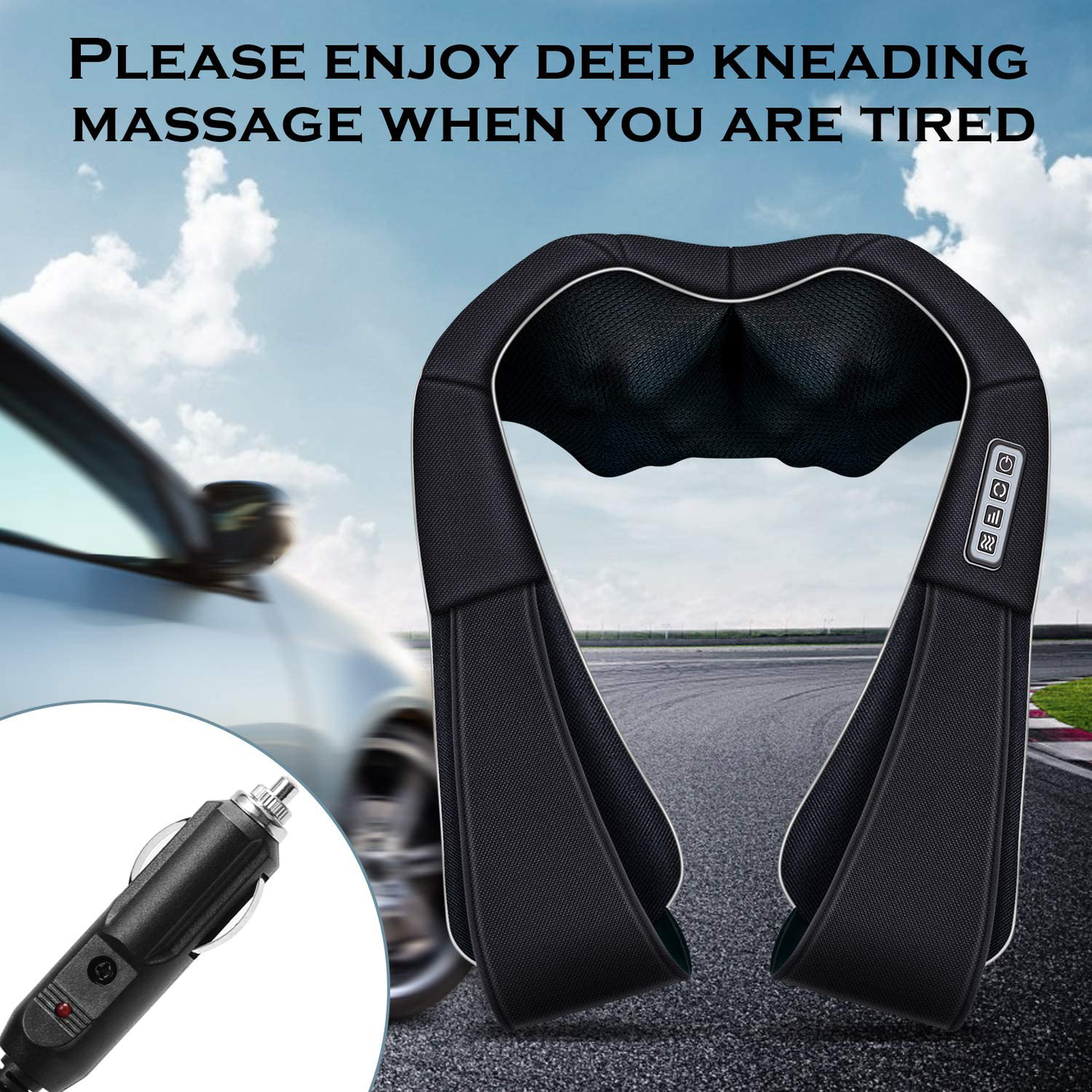 Rynx | Shiatsu neck massage and back massages with heat, VIKTOR JURGEN deep tissue kneading comfort sports recovery massage devices for neck, back, shoulders, feet, relaxation gifts for him, her, women, men