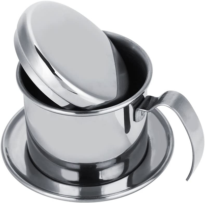 Rynx | Stainless Steel Drip Coffee Filter Holder Vietnamese Style Drip Coffee Pot Infuser Ideal for On the Go/Home (Gold)