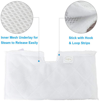 Rynx | Fushing 10Pcs Steam Mop Pads, Washable Microfiber Cleaning Steam Replacement Pads for Shark Steam Pocket Mop Hard Floor Cleaning Machine S3500 Series S3501 S3550 S3601 S3601D S3801 S3801CO S3901 SE450 S2901