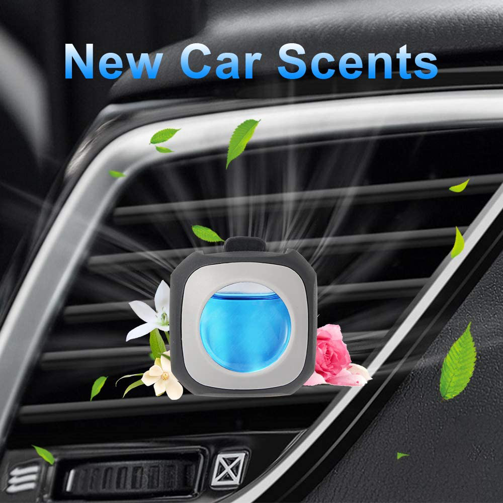 Rynx | Air Jungles New Car Scent Car Air Freshener Clip(Blue Sky), 6 Car Freshener Vent Clips, 4ml Each, Long Lasting Air Freshener for Car, Up to 180 Days Car Refresher Odor Eliminator
