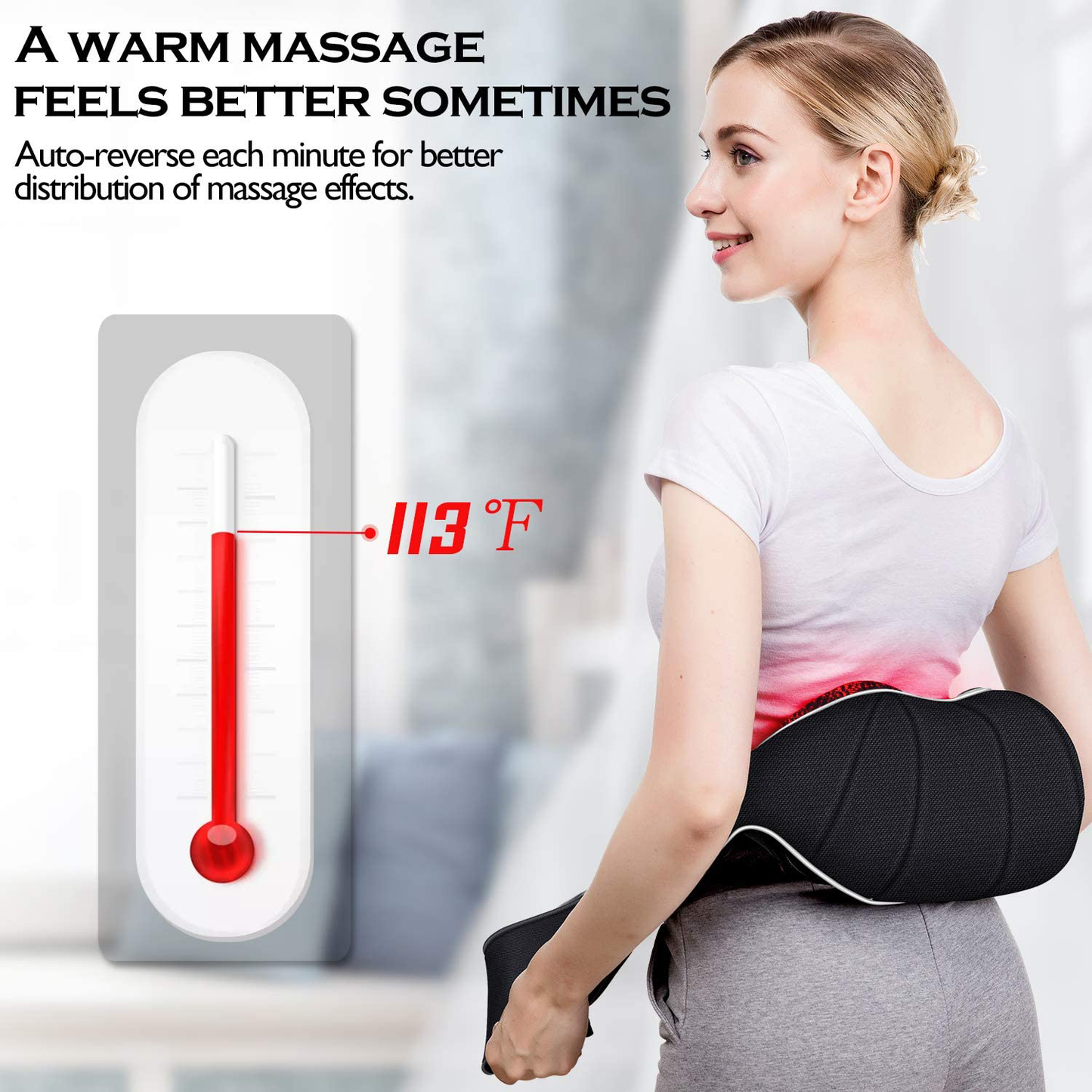 Rynx | Shiatsu neck massage and back massages with heat, VIKTOR JURGEN deep tissue kneading comfort sports recovery massage devices for neck, back, shoulders, feet, relaxation gifts for him, her, women, men