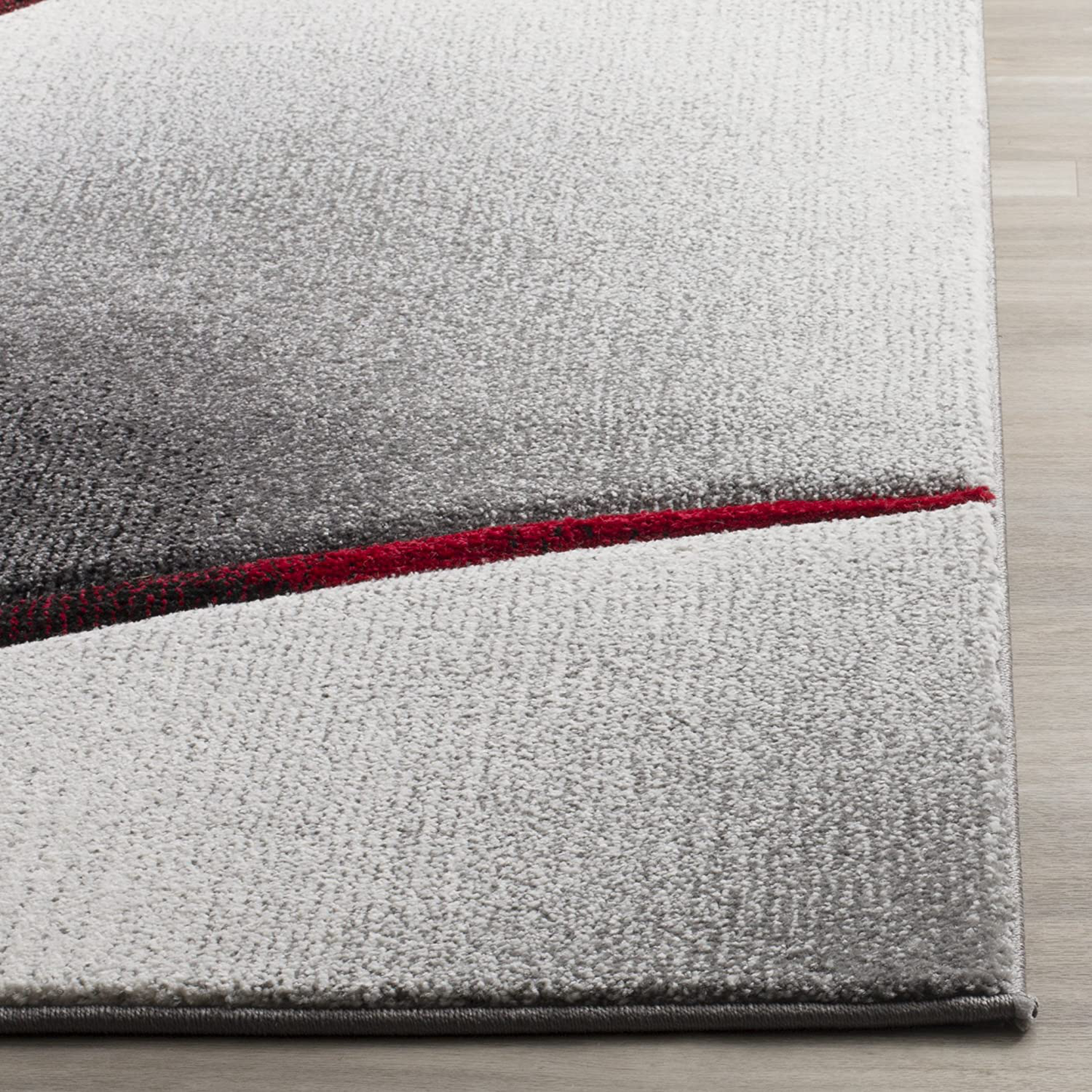 Rynx | Safavieh Hollywood Collection Hlw712f Mid-Century Modern Non-Shedding Stain Resistant Living Room Bedroom Area Rug, 4' X 4' Square, Gray / Blue