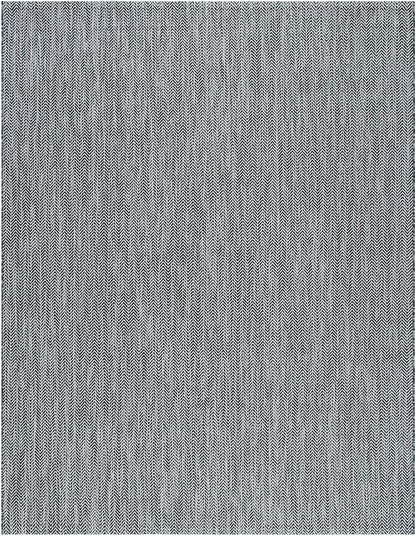Rynx | Safavieh Courtyard Collection Cy8022 Indoor/ Outdoor Non-Shedding Easy Cleaning Patio Backyard Veranda Deck Mudroom Area Rug, 5'3" X 5'3" Round, Black / Beige