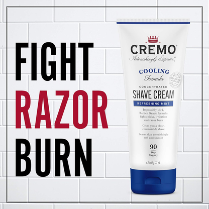 Rynx | Cremo Barber Grade Cooling Shave Cream, Astonishingly Superior Ultra-Slick Shaving Cream