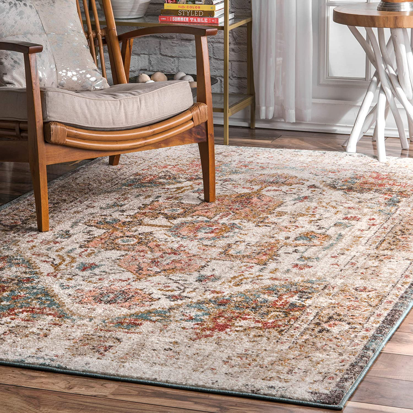 Rynx | nuLOOM Shane Persian Vintage Runner Rug, 2' 6" x 8', Beige