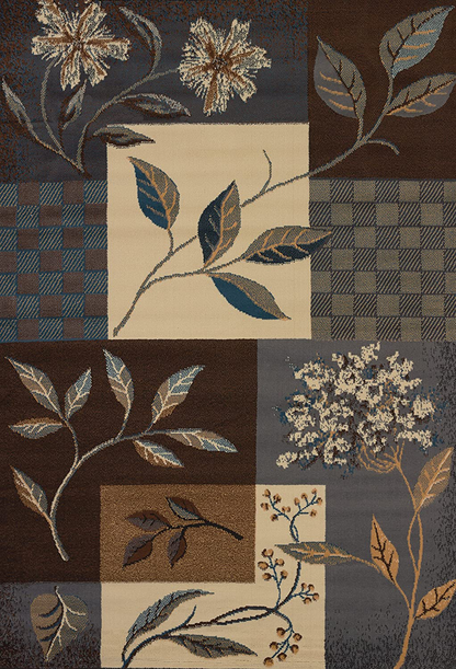 Rynx | United Weavers of America Jasmine Manhattan Rug Collection, 1' 11" x 7' 4", Light blue
