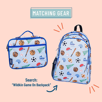 Rynx | Wildkin Kids Insulated Lunch Box Bag for Boys and Girls, Perfect Size for Packing Hot or Cold Snacks for School and Travel, Mom's Choice Award Winner, BPA-free, Olive Kids (Sharks)