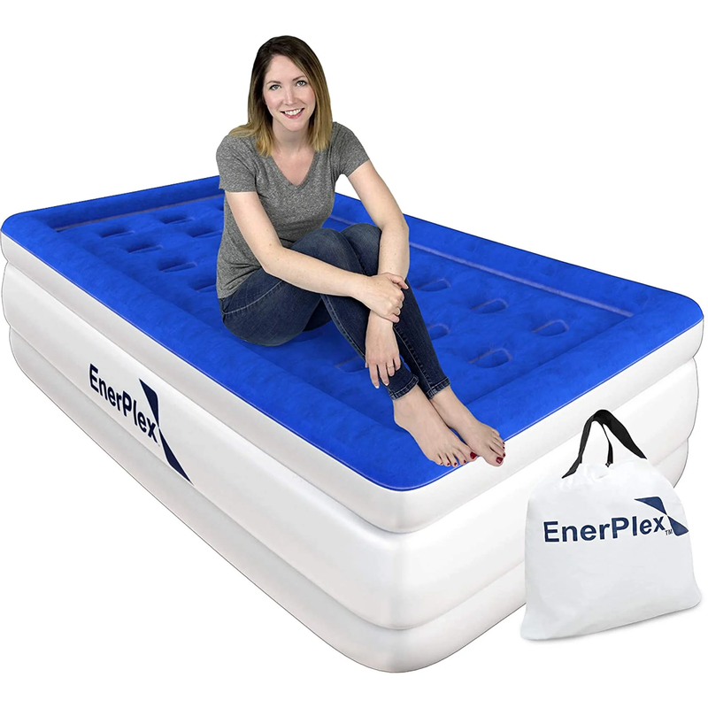 Rynx | Double Height Inflatable Mattress with Built-in Pump
