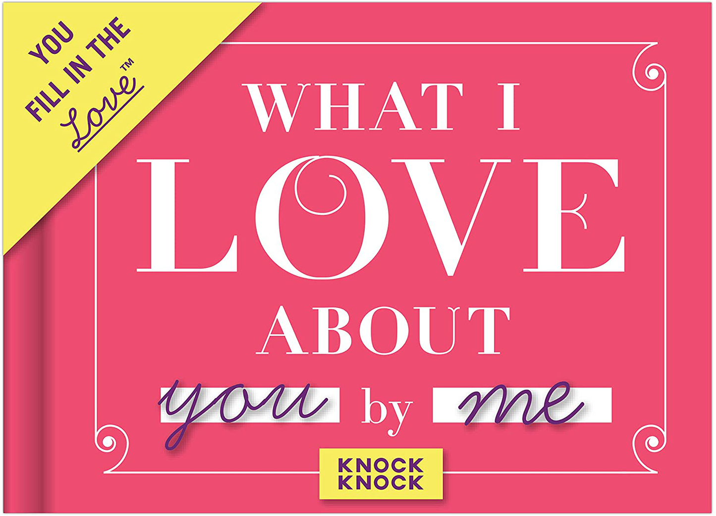 Rynx | Knock Knock What I Love about Grandma Fill in the love book Fill-in-the-blank gift journal, 4.5 x 3.25 inches & What I Love about You Fill in the love book gift journal, 4.5 x 3.25 inches