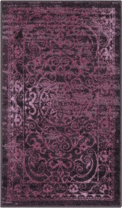 Rynx | Maples Rugs Pelham Vintage Kitchen Rug Non-Slip Accent Mat [Made in USA], 1'8 X 2'10, Wine Color