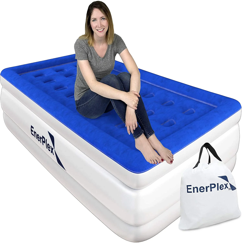 Rynx | Double Height Inflatable Mattress with Built-in Pump