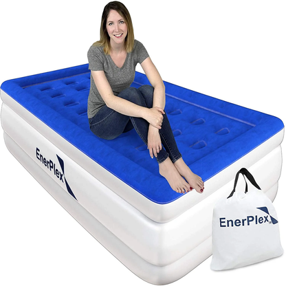 Rynx | Double Height Inflatable Mattress with Built-in Pump