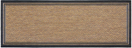 Rynx | Gertmenian 22013 Outdoor Rug Free Collection Framed Theme Smart Care Deck Patio Rug 2x6 Runner, Framing Black
