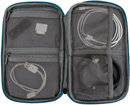 Rynx | Travelon World Travel Essentials Tech Organizer, Peacock Teal, One Size