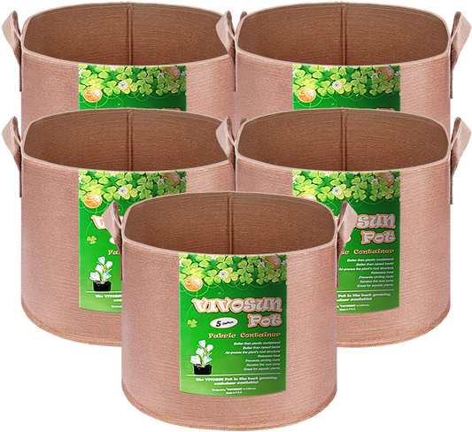 Rynx | Heavy Duty Thickened Non-woven Fabric Pots Grow Bags with Strap Handles
