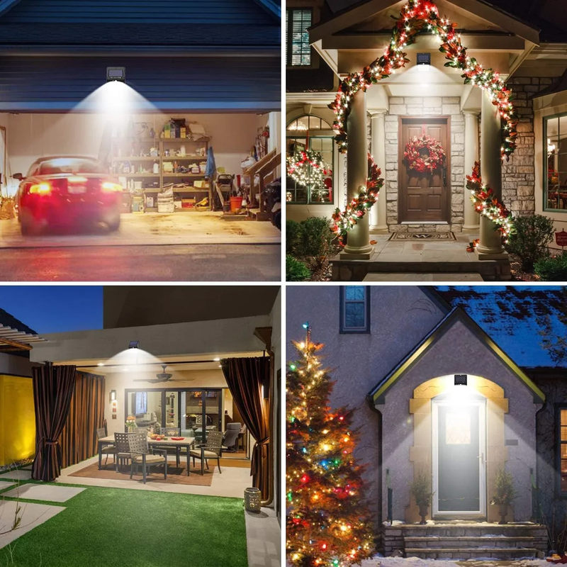 Rynx | 6-Pack Solar-Powered Motion Sensor Outdoor Lights, Waterproof Wireless Security Lighting
