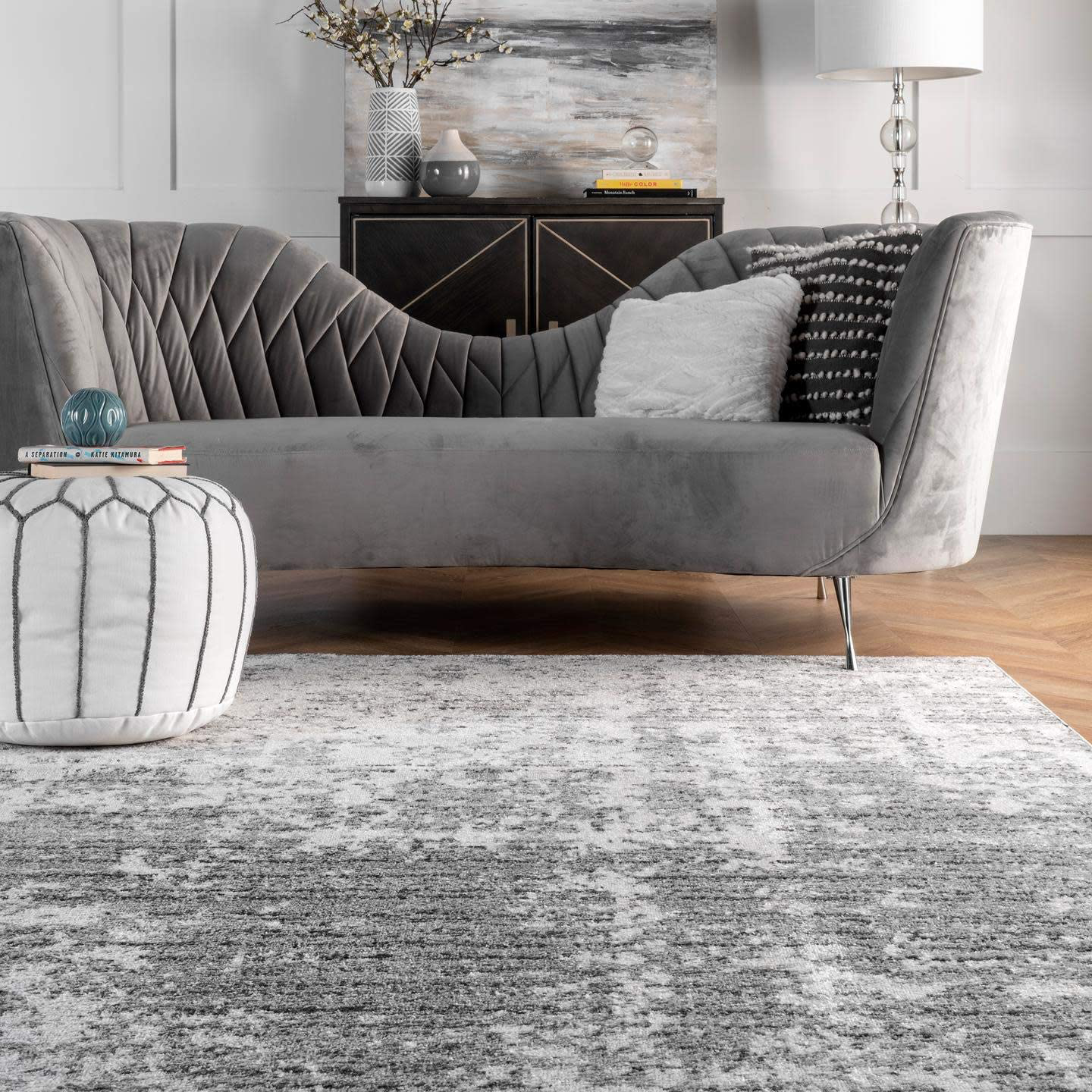 Rynx | nuLOOM Misty Shades Deedra Runner Rug, 2' 6" x 12', Gray
