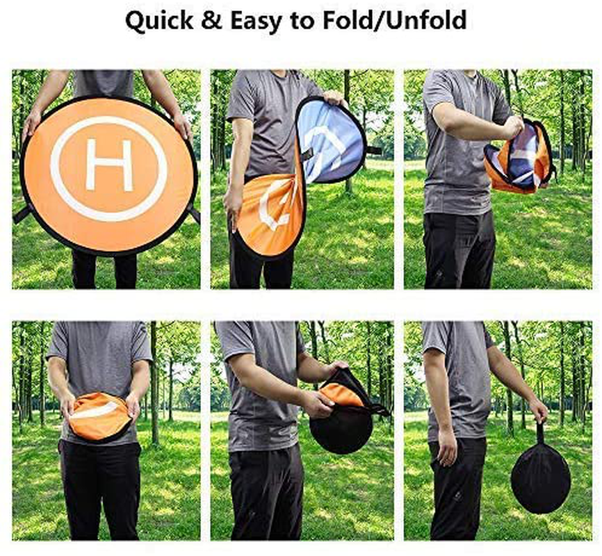 Rynx | KINBON Drone Landing Pads, Waterproof 30'' Universal Landing Pad Quick Board Double-Sided Quadcopter Landing Pads for RC Drones Helicopter DJI Spark Mavic Pro Phantom 2/3/4 Pro Inspire 2/1 3DR Solo