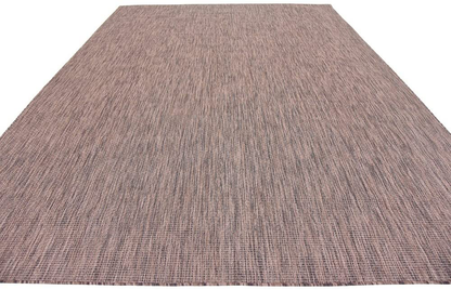 Rynx | Unique Loom Solid Collection Casual Transitional Indoor and Outdoor Flatweave Runner Rug, 2' 7" x 12', Marine Blue/Light Blue