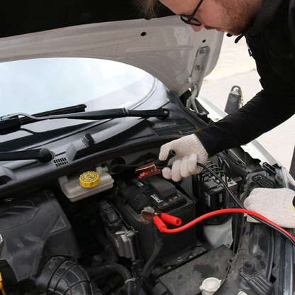 Rynx | Emergency Roadside Assistance Safety Kit - First Aid Kit, Jumper Cables, LED Warning Light, Work Gloves, Tools and More