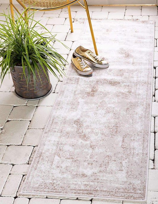 Rynx | Unique Loom Sofia Collection Area Traditionally Vintage Rug, French Inspired Perfect For All Home Decor, 2' 0 X 6' 7 Runner, Light Brown/Tan