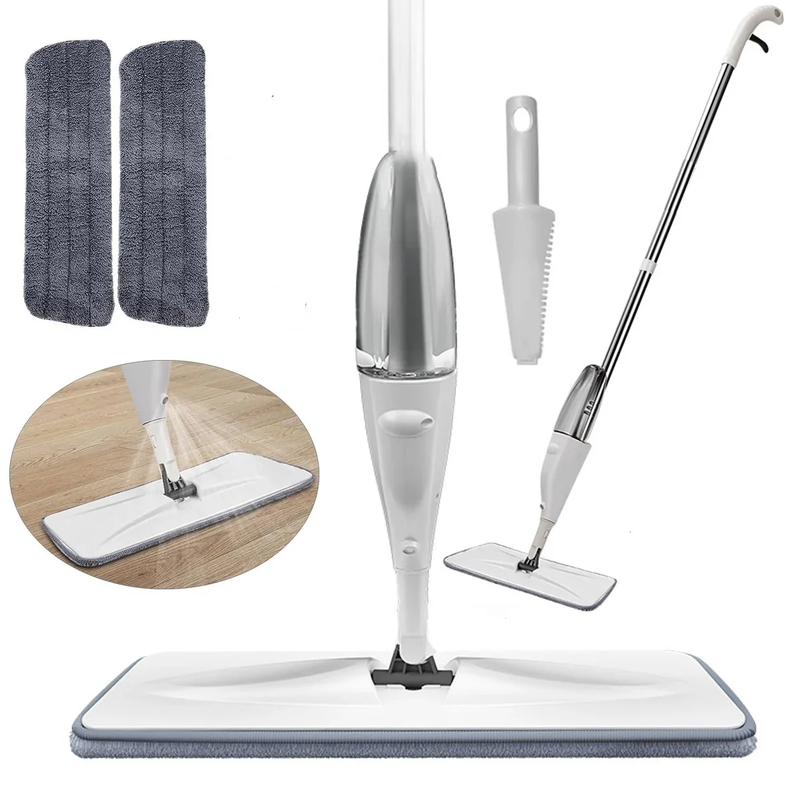 Rynx | Wet Dry Microfiber Spray Mop for Floor Cleaning with 2 Washable Pads