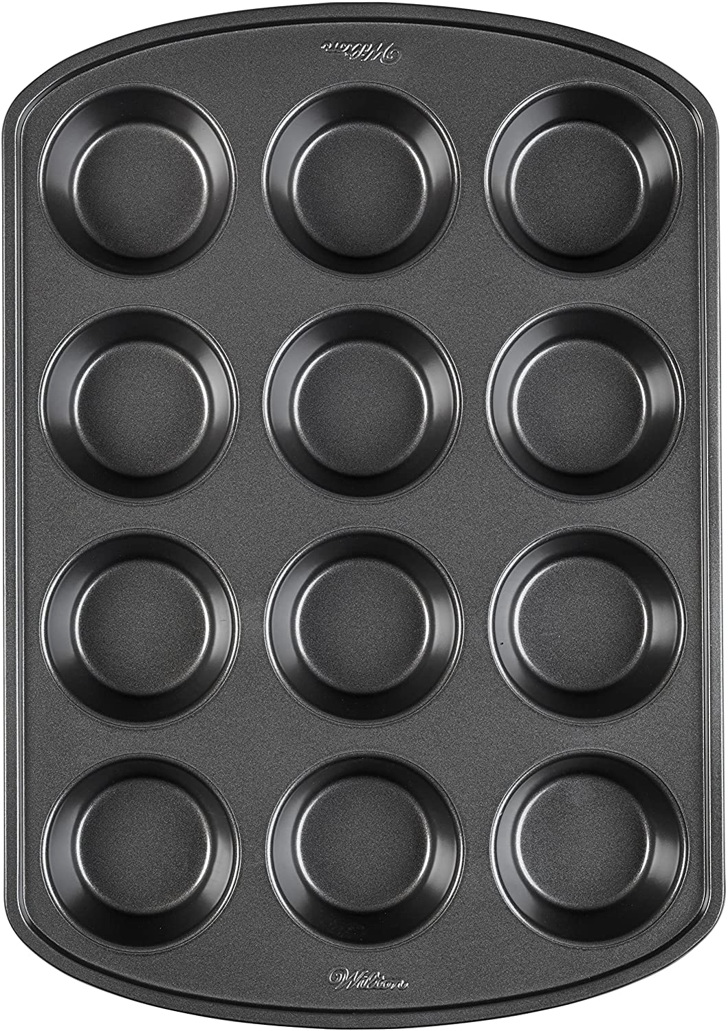 Rynx | Wilton Perfect Results Premium Non-Stick Bakeware Muffin Pan & Cupcake Pan, 12-Cup, Steel