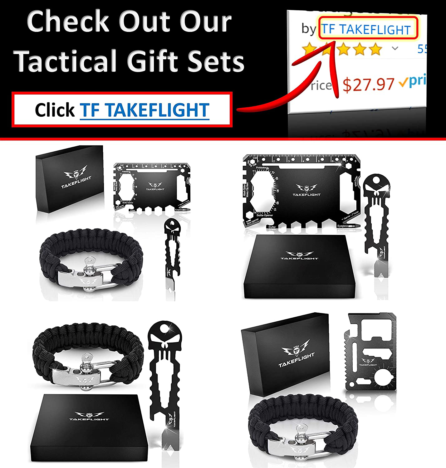 Rynx | TAKEFLIGHT Tactical Pen Survival Gear – Aviation Grade Aluminum LED Tactical Flashlight Multitool – Sturdy, Lightweight EDC Pen Survival Tool – Glass Breaker, Corkscrew, Screwdriver, Gift Box