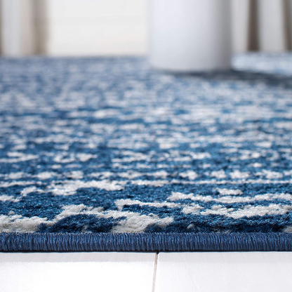 Rynx | Safavieh Tulum Collection TUL272D Moroccan Boho Tribal Non-Shedding Stain Resistant Living Room Bedroom Runner, 2' x 13', Ivory / Navy Blue