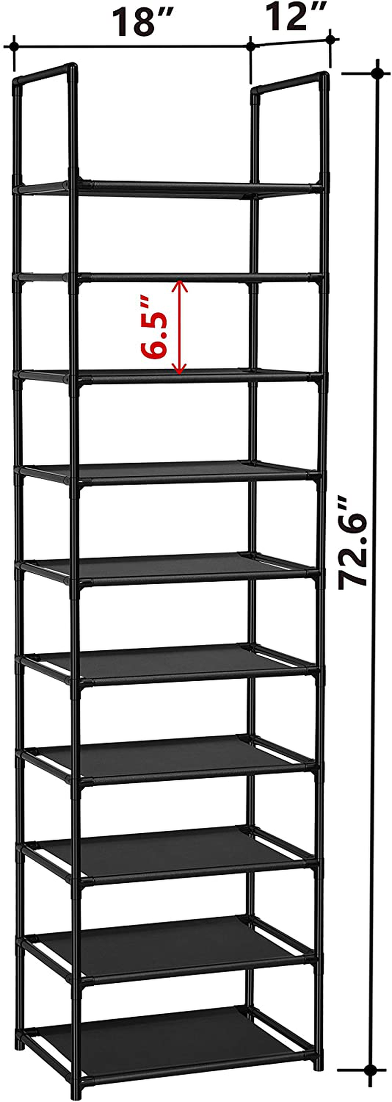Rynx | fiducial home 10 tier shoe rack 20-25 pairs sturdy shoe rack